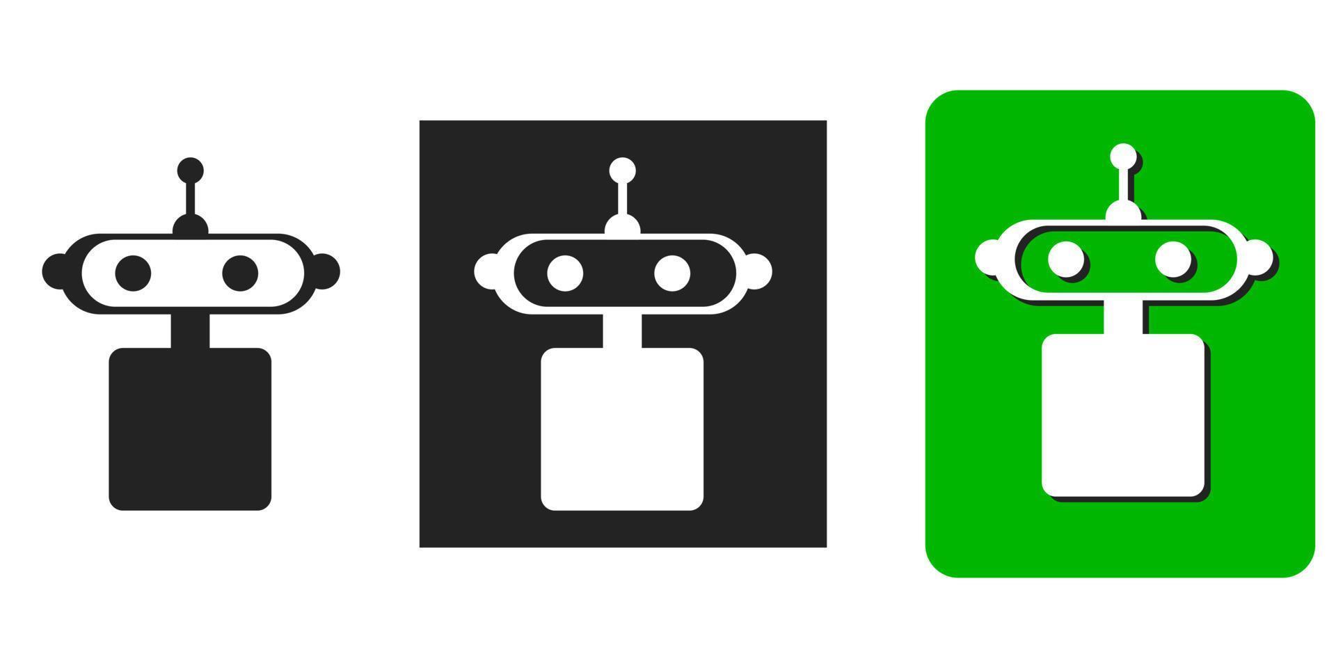 Chatbot-Logo mit Roboterkopf chatgpt. Chatbot-Symbol künstliche Intelligenz openai. chatgpt openai symbol, künstliche intelligenz smart ai virtueller smart assistant bot. Kundendienst-Chat-Bot. vektor