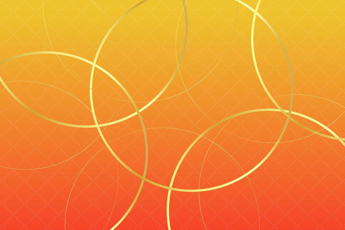 moderner luxus abstrakter hintergrund mit goldenen linienelementen farbverlauf gelb orange hintergrund modern für design vektor