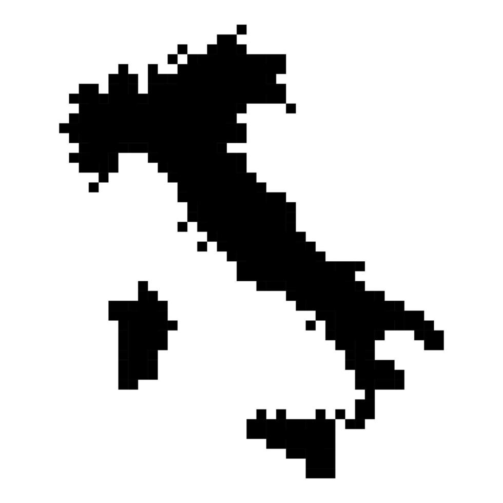Pixelkarte von italien. Vektor-Illustration. vektor
