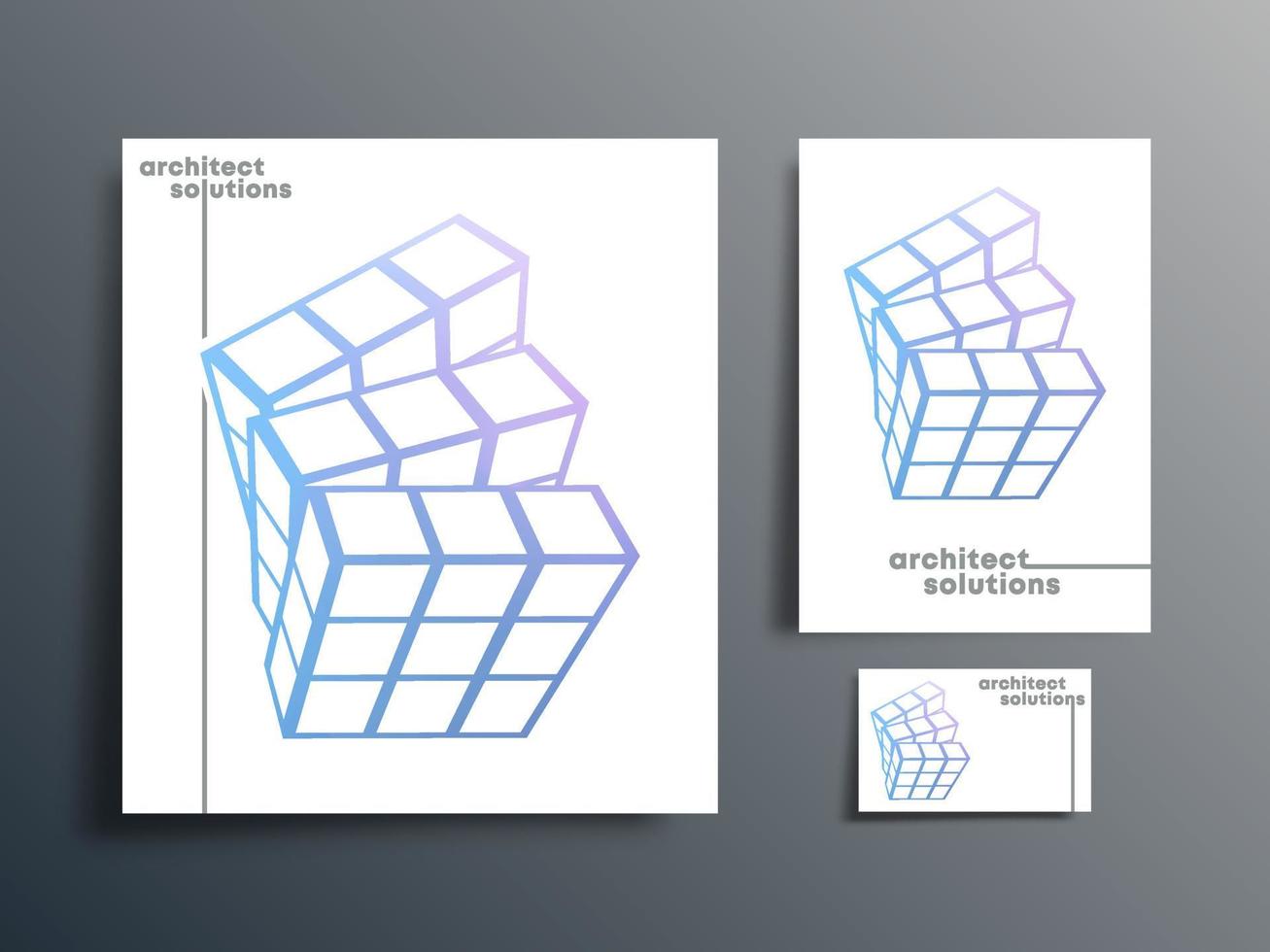 Minimales geometrisches Design für Broschüren, Flyer-Cover, Visitenkarten, abstrakten Hintergrund, Poster oder andere Druckprodukte. Vektor-Illustration. vektor