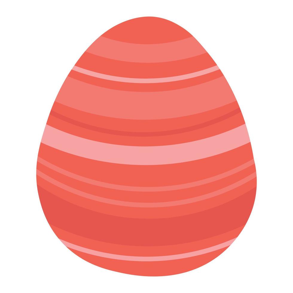 gekritzel flache clipart ostern farbiges ei vektor