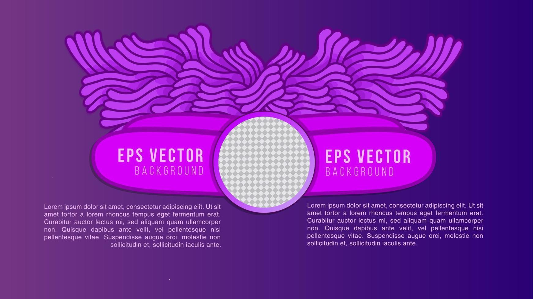 klotter lila infographic steg. vektor illustration.