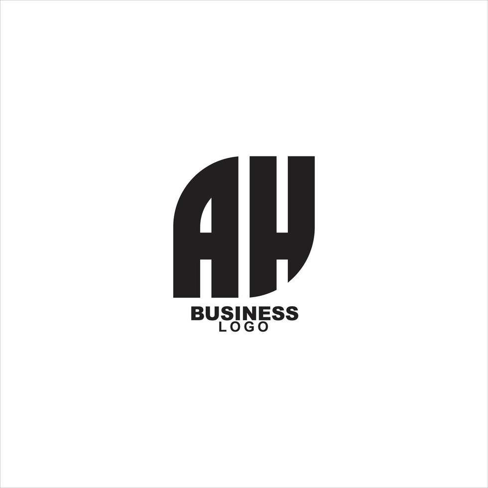 ah-Logo-Design-Vektorvorlagen vektor