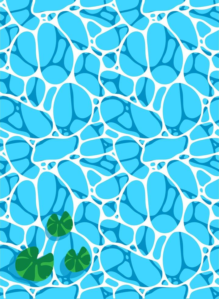 vektor hav yta sömlös mönster i blå. enkel klotter vågig yta med slingor tillverkad in i upprepa.