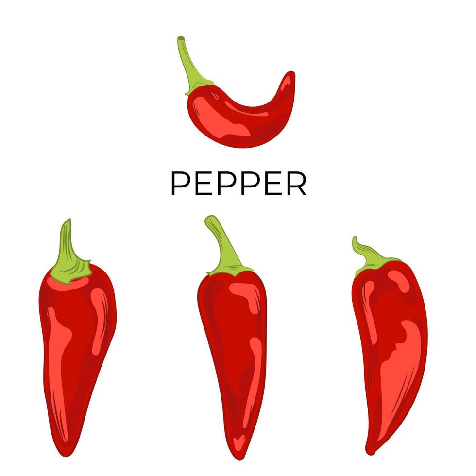 sömlös mönster med röd varm chile paprikor på blå bakgrund. vektor illustration av chili paprika.