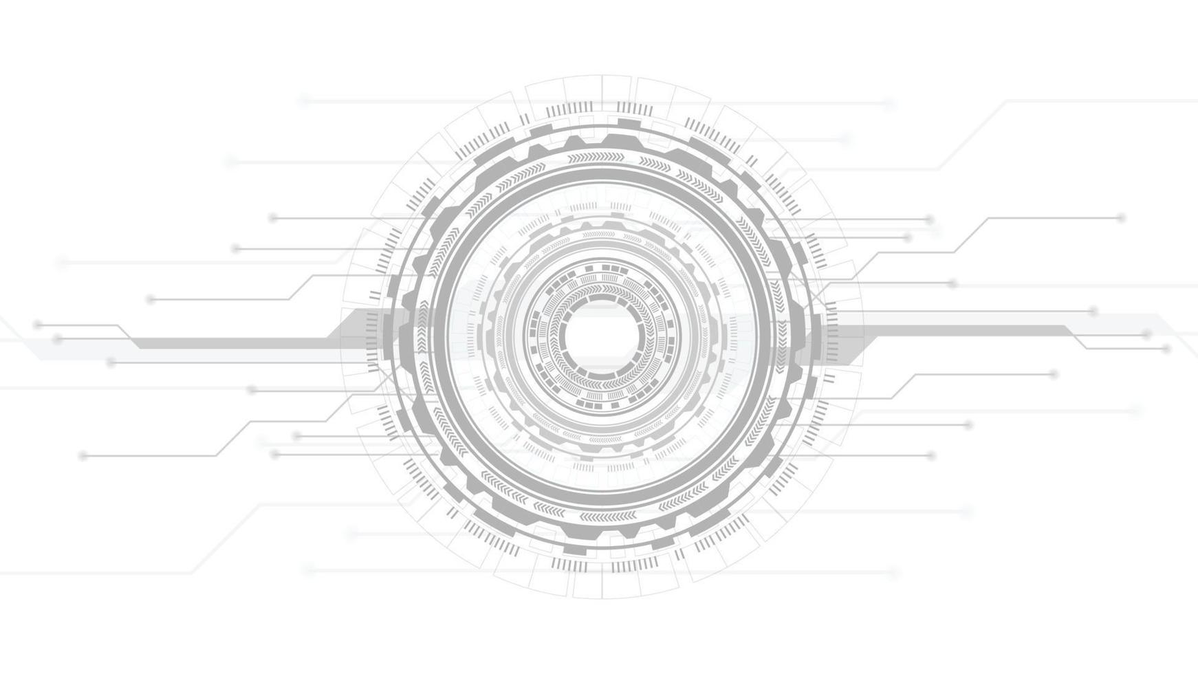 grå vit abstrakt teknologi bakgrund., teknologi element hi-tech kommunikation begrepp. vektor