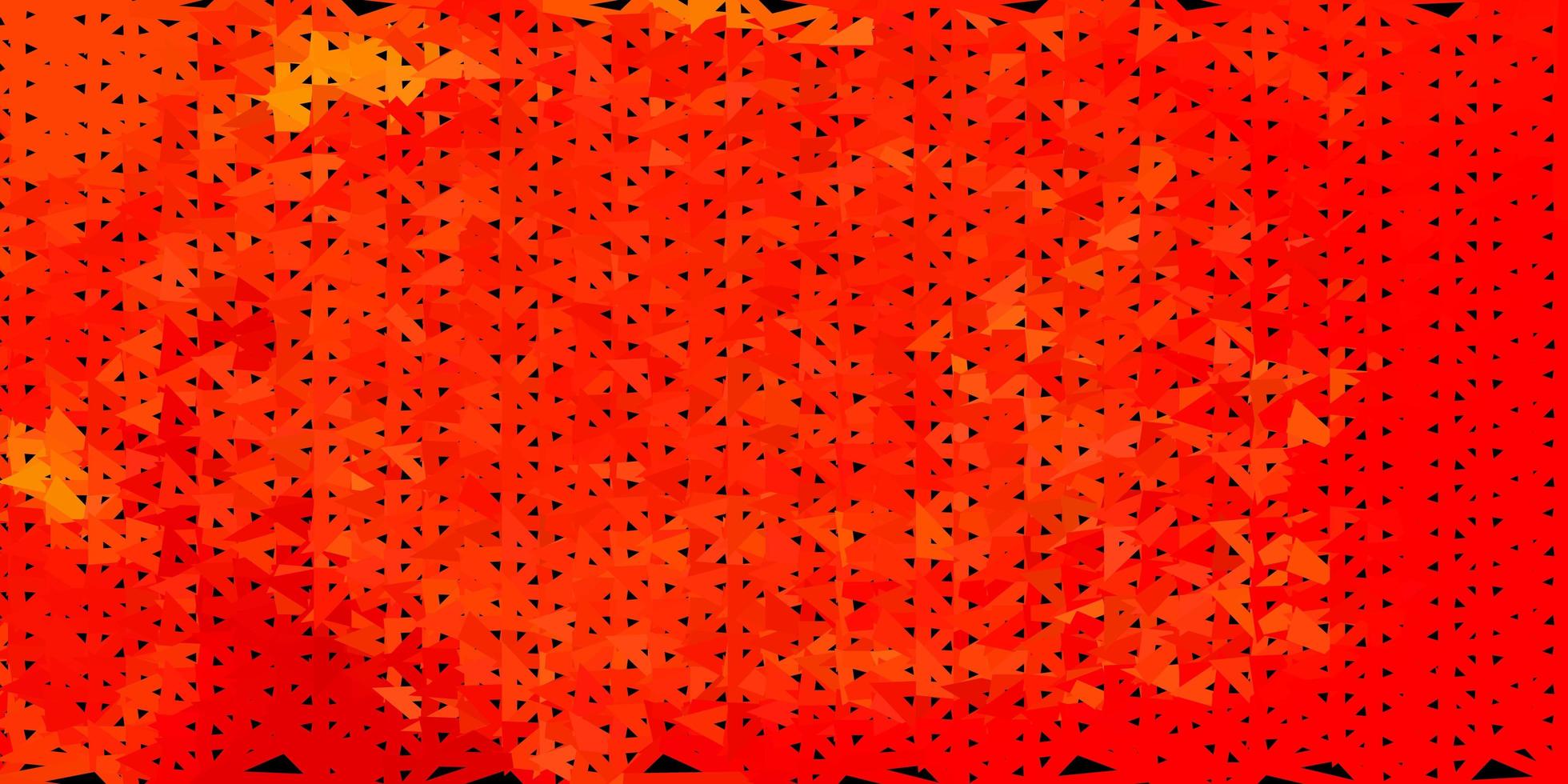 hellorange Vektor Dreieck Mosaik Vorlage.