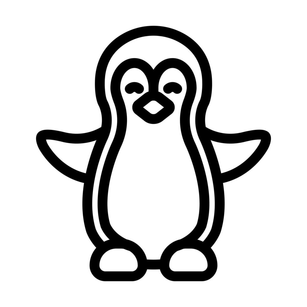 Pinguin-Icon-Design vektor