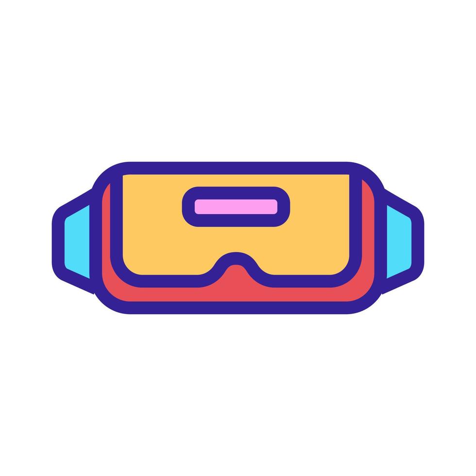 Virtual-Reality-Icon-Vektorbrille. isolierte kontursymbolillustration vektor