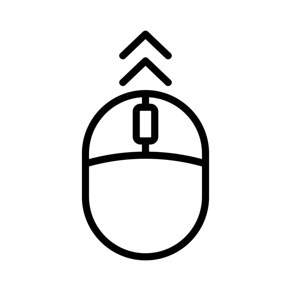 rulla skärmikonen vektor. isolerade kontur symbol illustration vektor