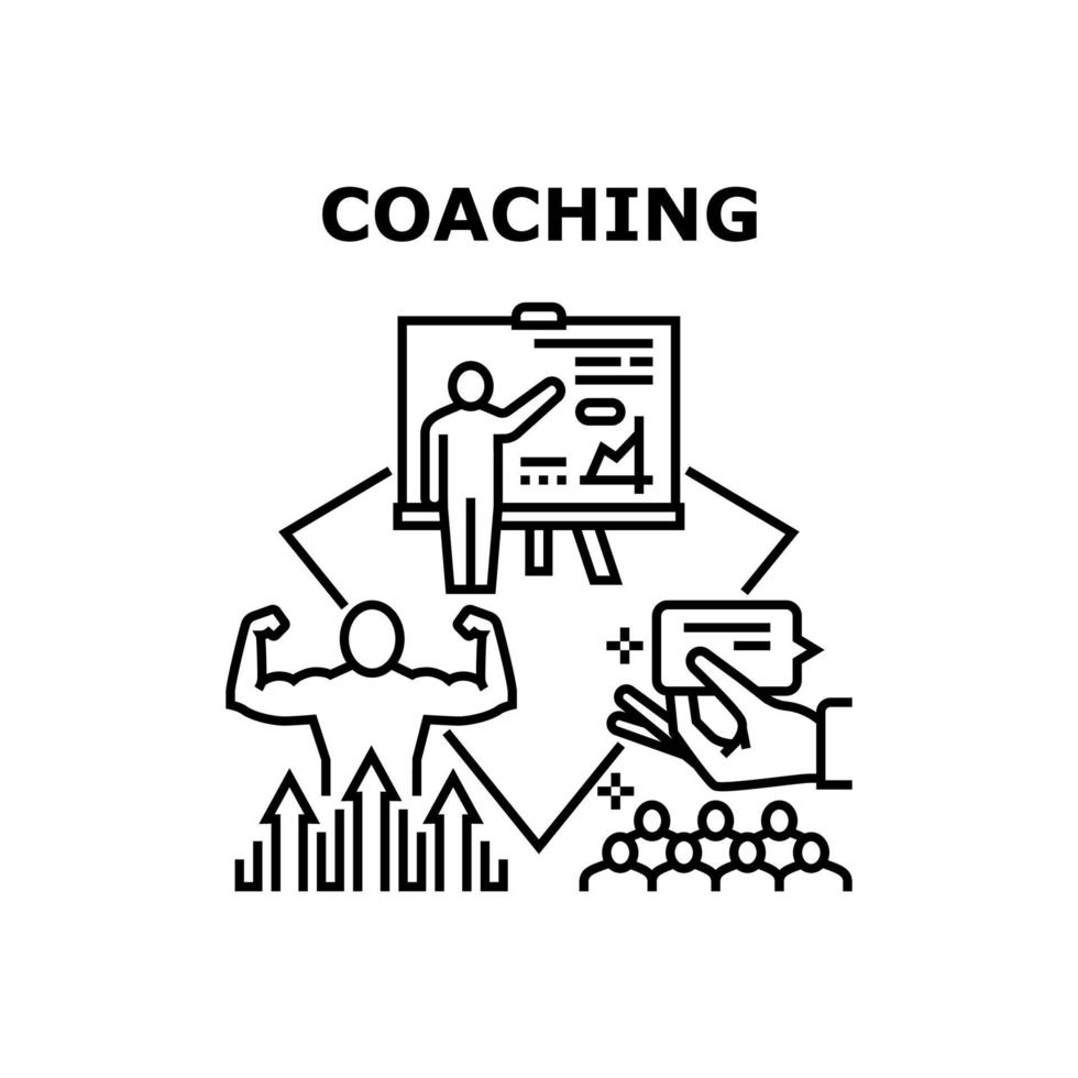 coaching beratung vektor konzept illustration