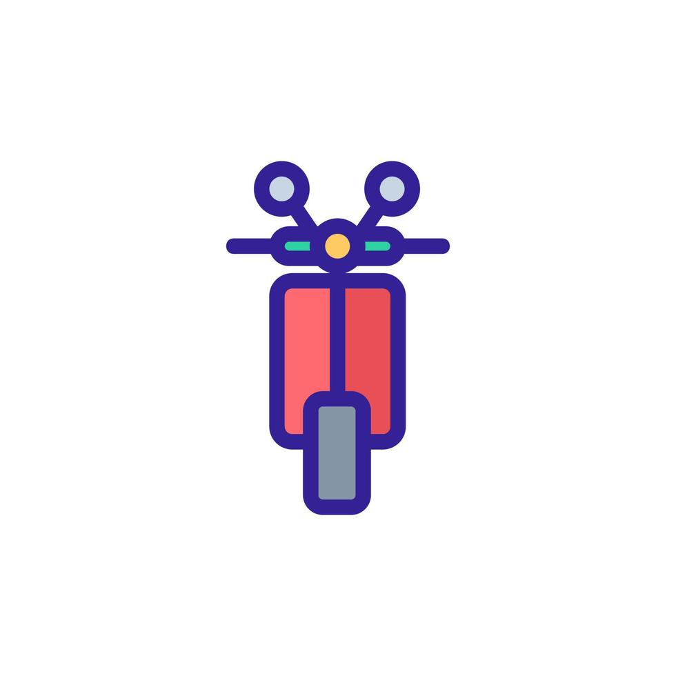 motorcykel ikon vektor. isolerade kontur symbol illustration vektor