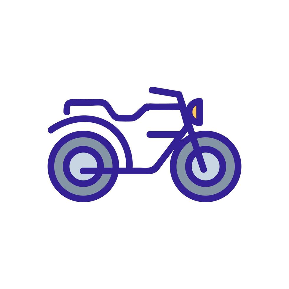 motorcykel ikon vektor. isolerade kontur symbol illustration vektor