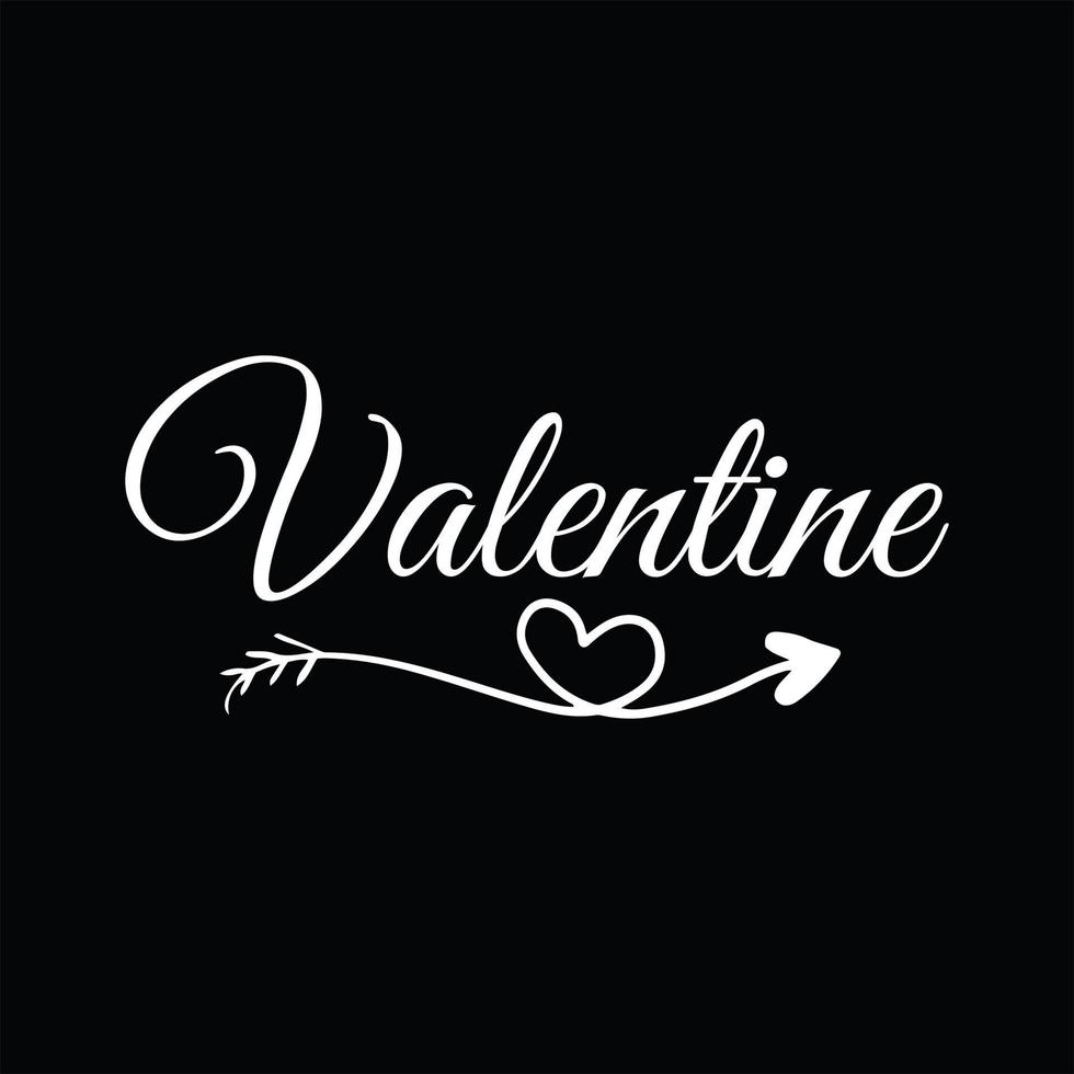 Valentinstag-T-Shirt-Design vektor