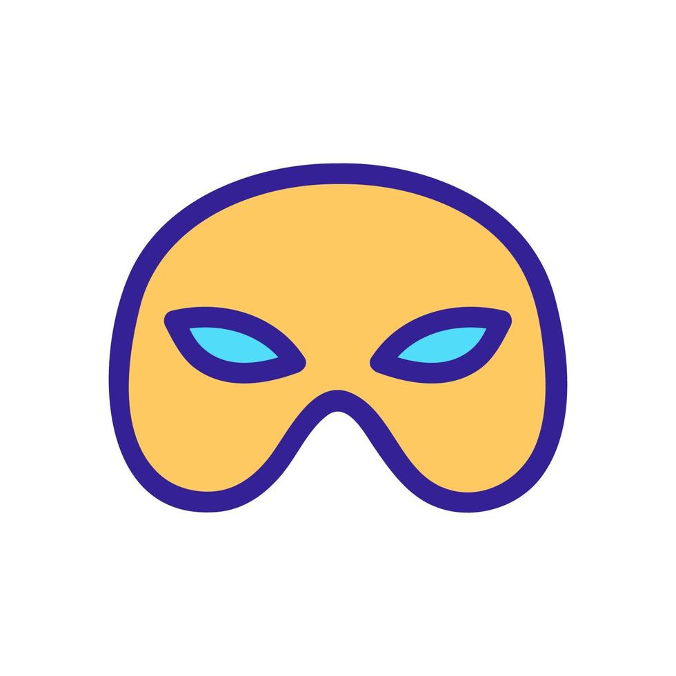 super hjälte mask ikon vektor. isolerat kontur symbol illustration vektor