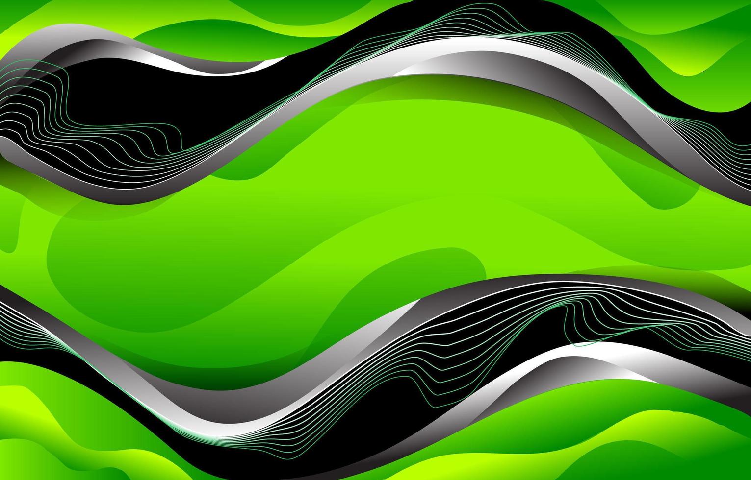 grüner Wellendrahthintergrund vektor