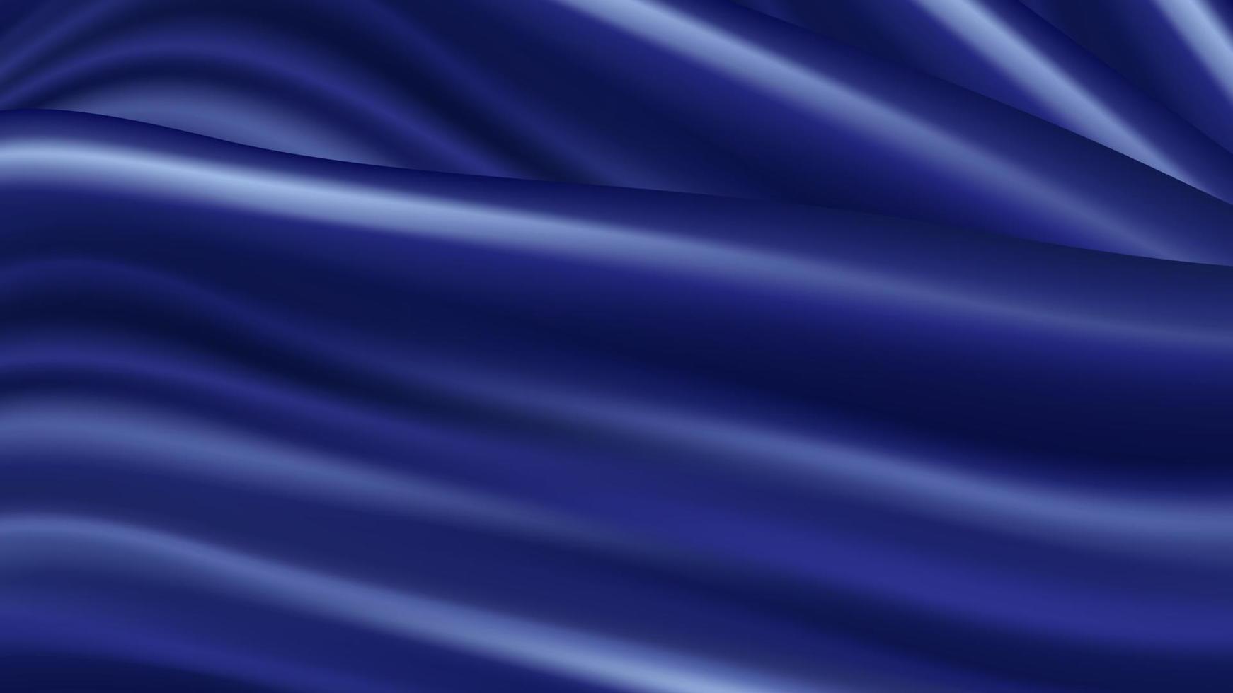 abstrakt vektor bakgrund lyx mörk blå trasa eller flytande Vinka eller vågig veck av satin sammet material, lyxig bakgrund eller elegant tapet