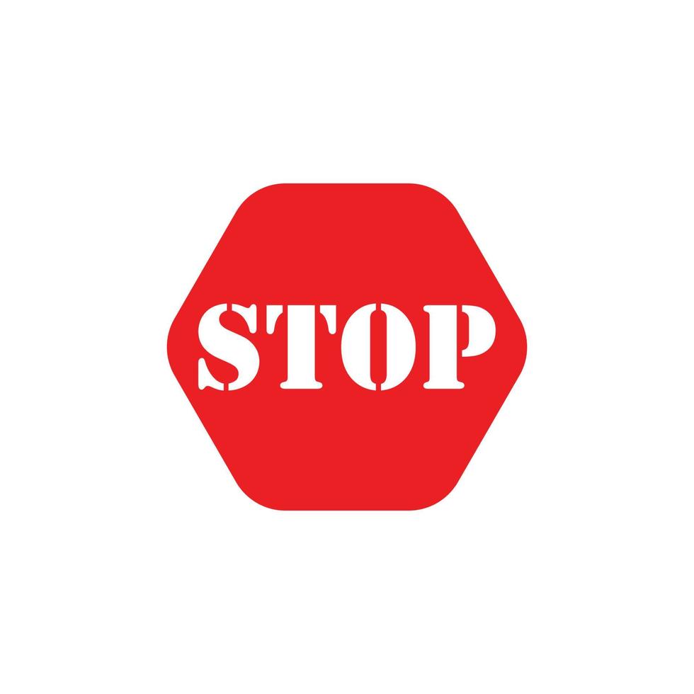 stopp logo ikon vektor