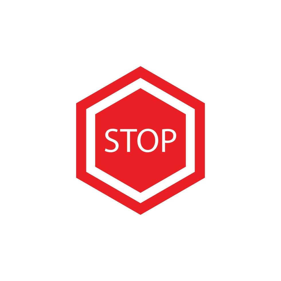 stopp logo ikon vektor