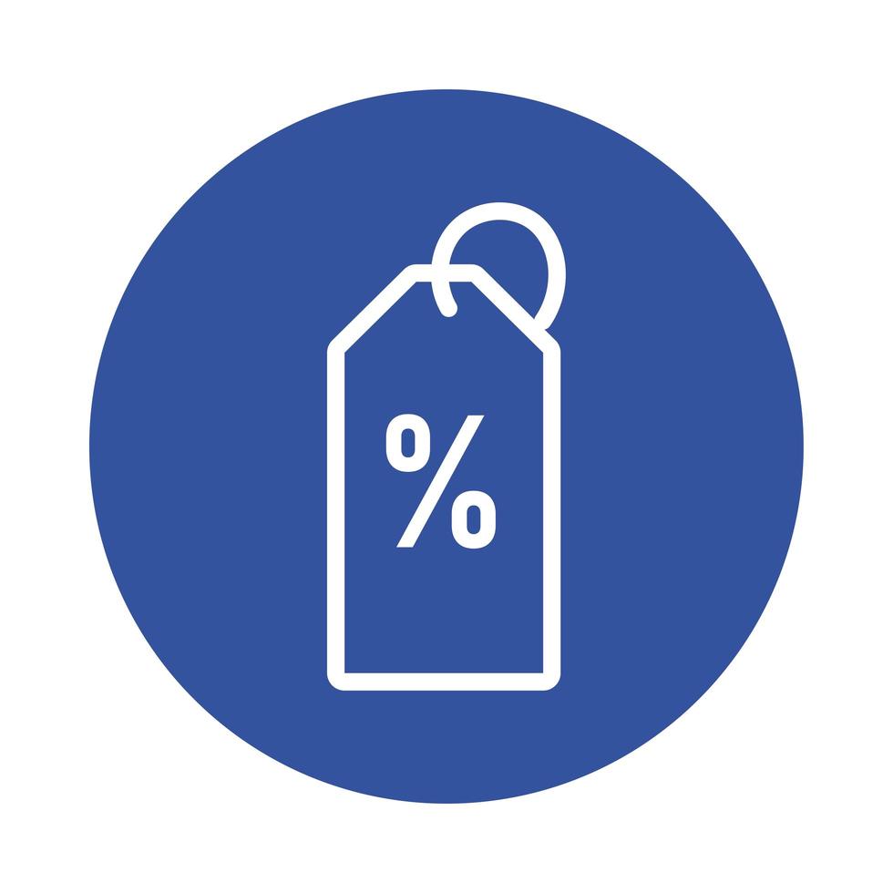 tagg med procent block stil vektor
