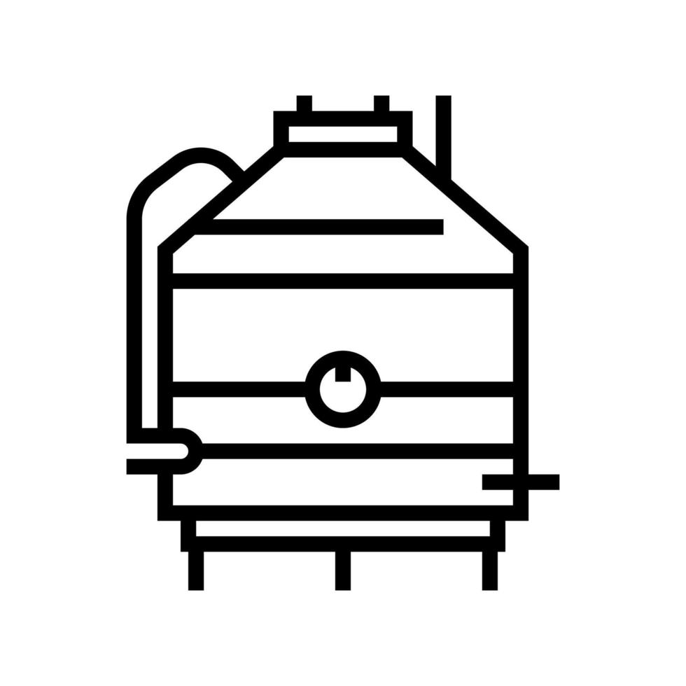 Filtration Olivenlinie Symbol Vektor Illustration