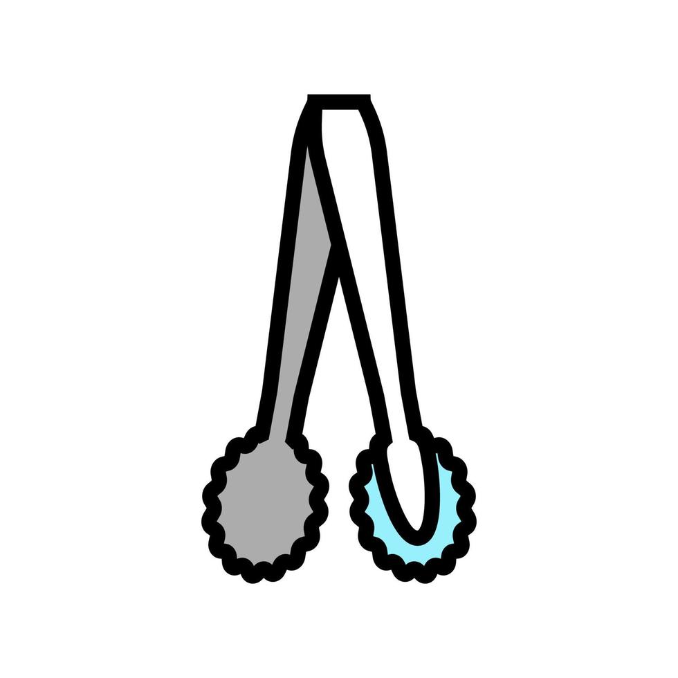 Shisha Pinzette Farbsymbol Vektor Illustration