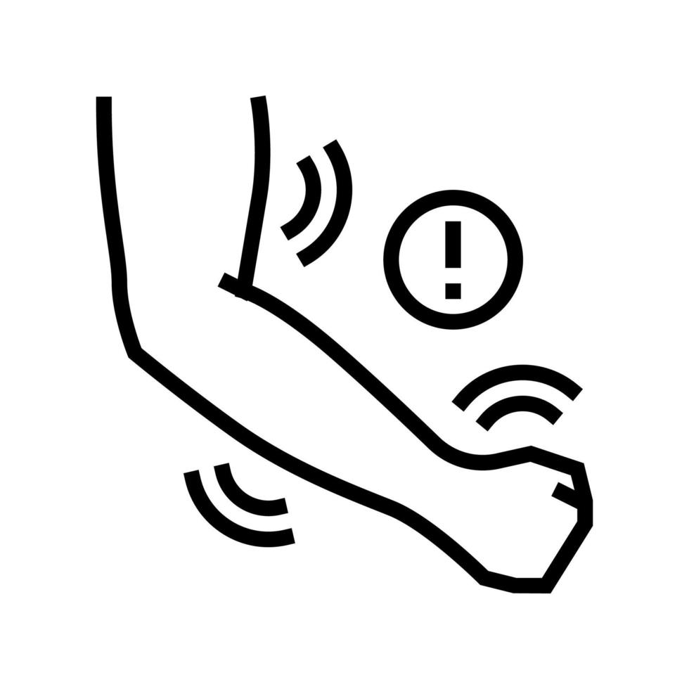 Handstrichlinie Symbol Vektor Illustration