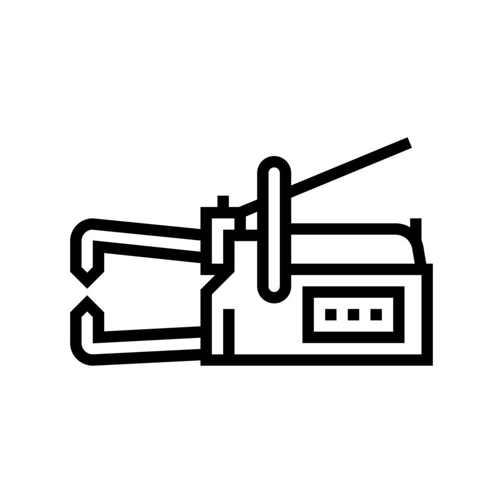 nicht verbrauchbare Elektrode Schweißlinie Symbol Vektor Illustration