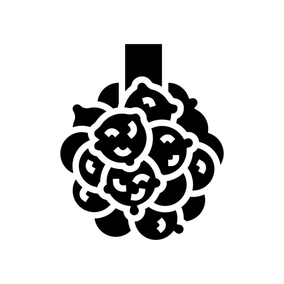 Bronchiektasen-Lungenkrankheit Glyphen-Symbol-Vektor-Illustration vektor