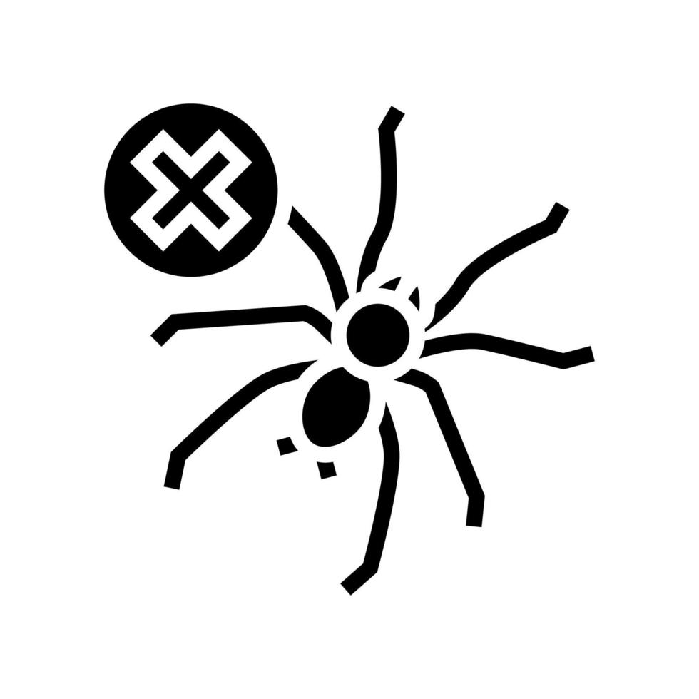 Spider-Control-Glyphen-Symbol-Vektor-Illustration vektor