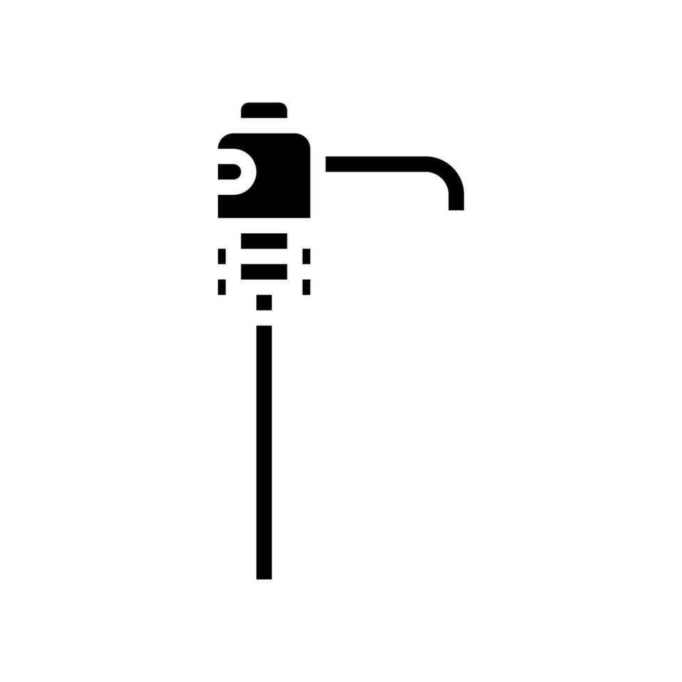 Pumpe für Wasserglyphensymbol-Vektorillustration vektor