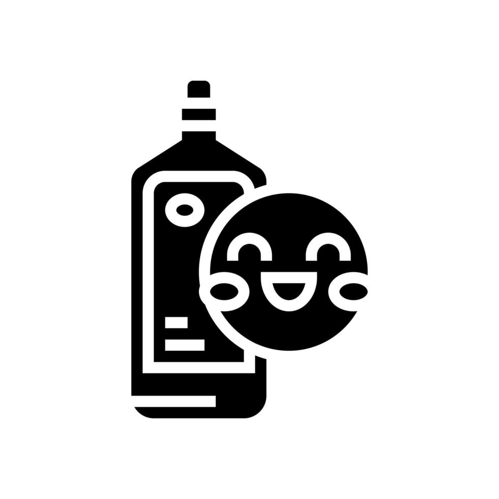 Wasser für Kinder Glyphen-Symbol-Vektor-Illustration vektor