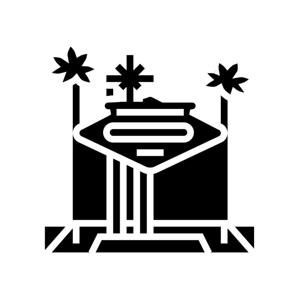 las vegas glyf ikon vektor illustration
