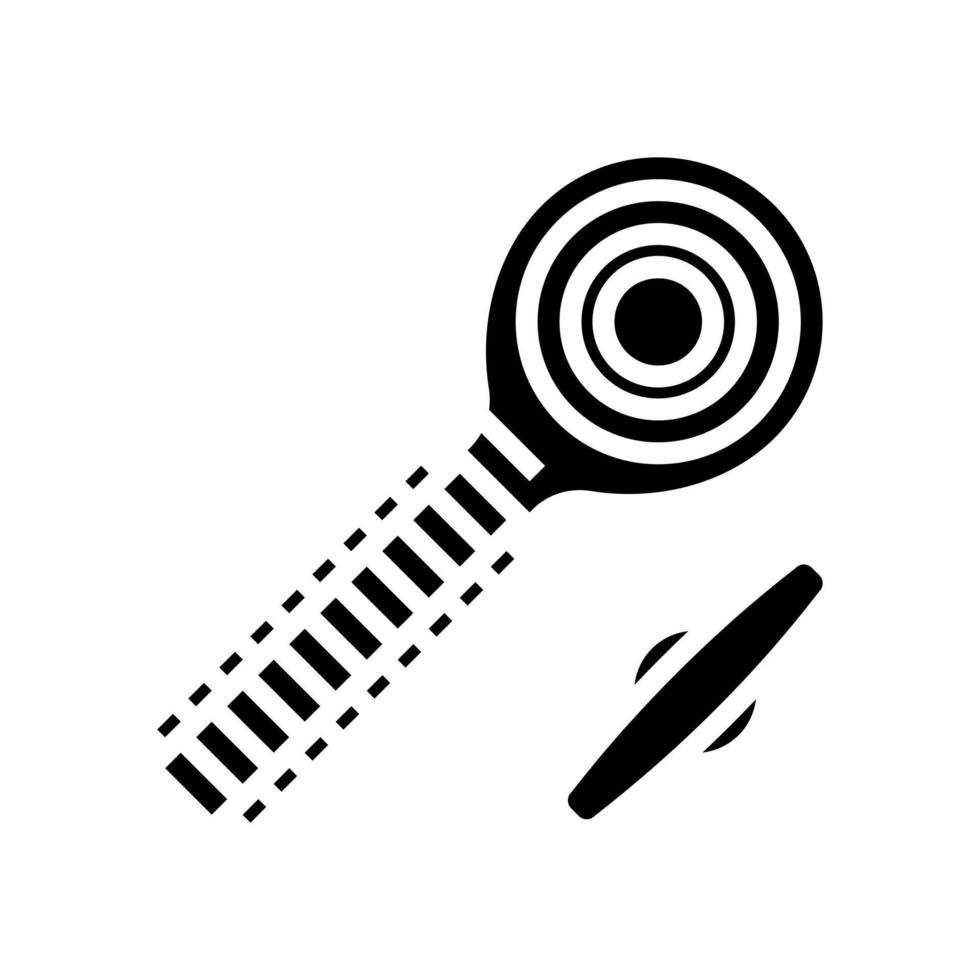 Stangenkopfschraube Glyphen-Symbol-Vektor-Illustration vektor