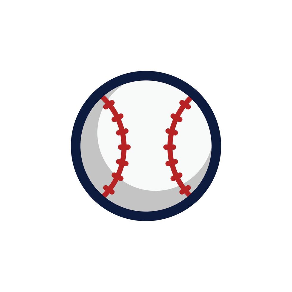 Baseball einfacher flacher Icon-Design-Vektor vektor