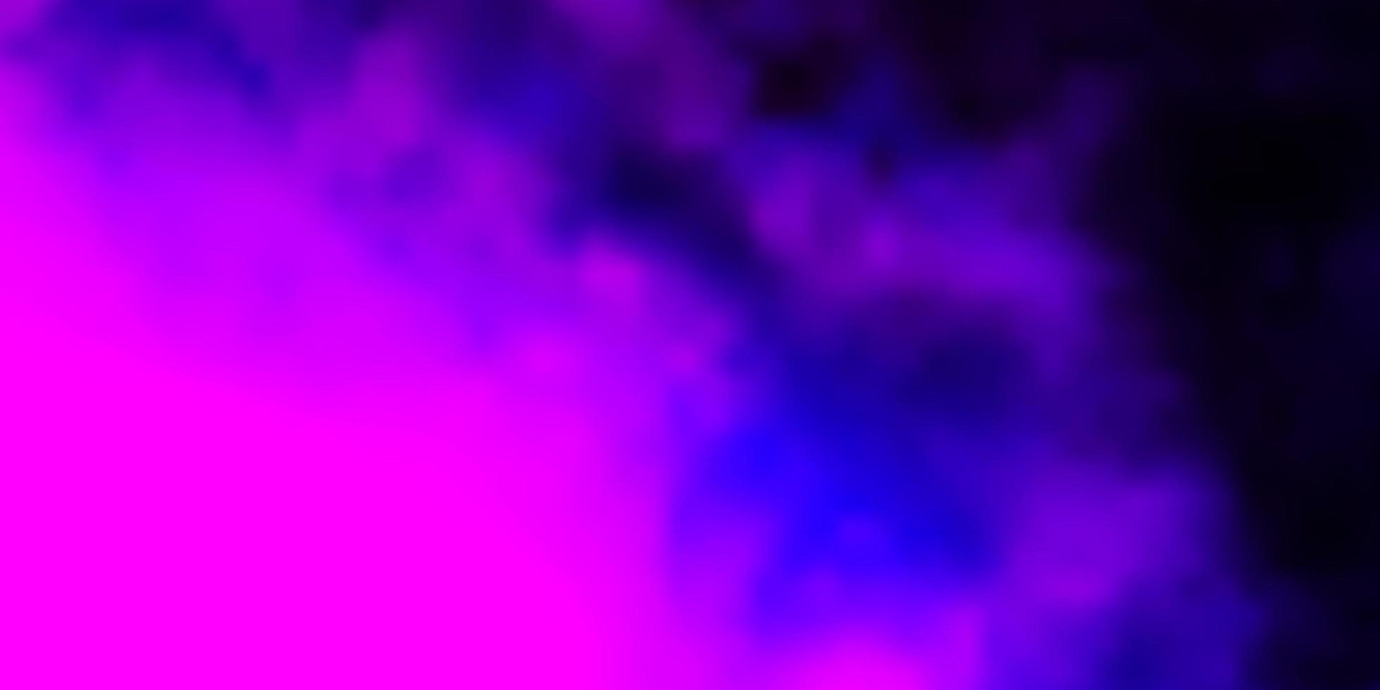 dunkelvioletter Vektorhintergrund mit Wolken. vektor