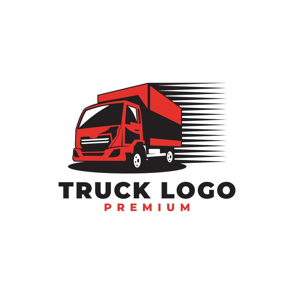 LKW-Logo-Design-Vektor. schnelles Lieferwagen-Logo. vektor