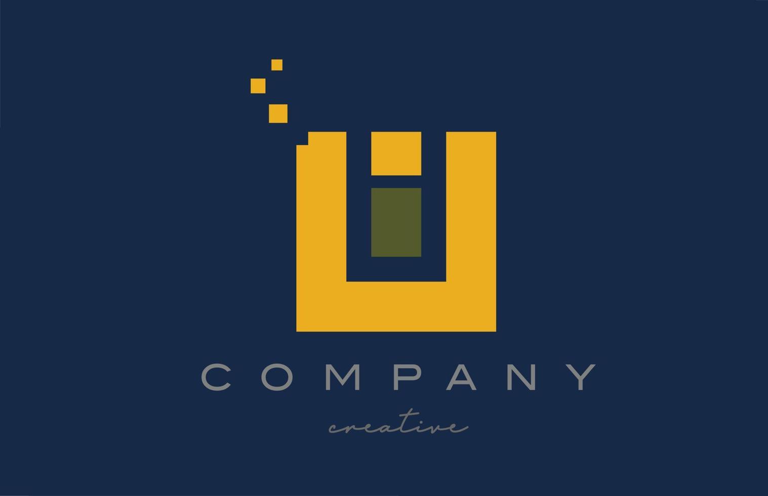 gul prickar w alfabet brev logotyp ikon design. mall design för företag eller företag vektor