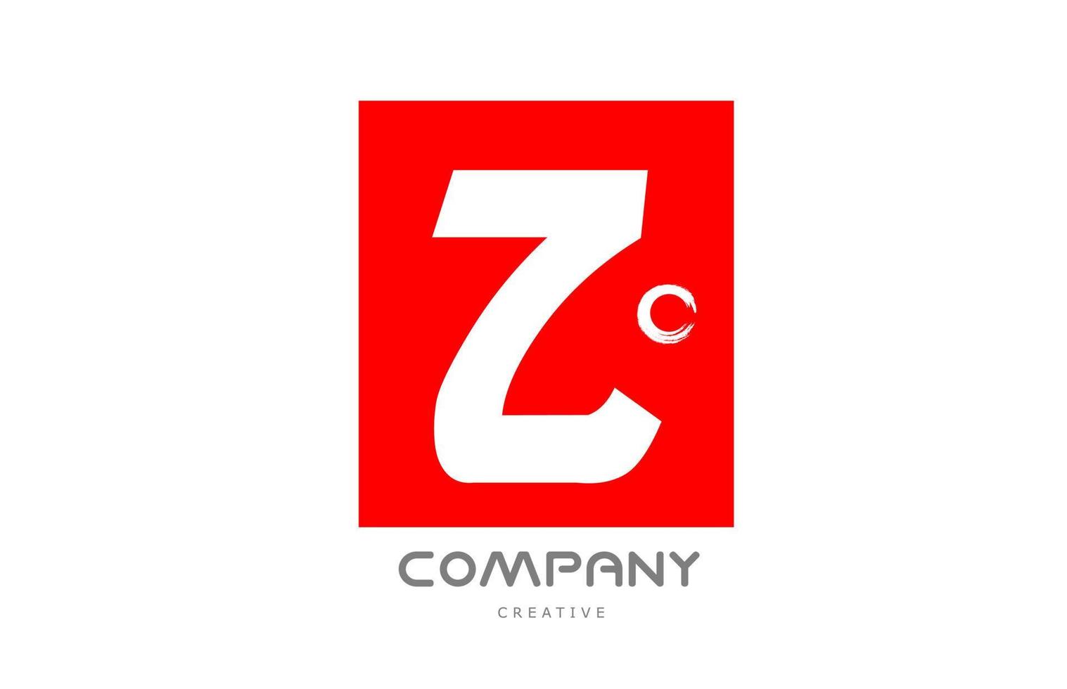 rotes z-Alphabet-Buchstaben-Logo-Icon-Design mit Schriftzug im japanischen Stil. kreative Vorlage für Unternehmen und Unternehmen vektor