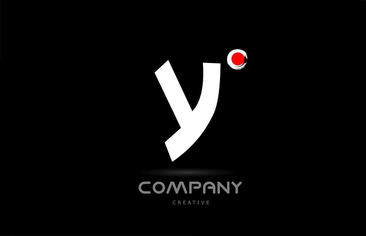 y Schwarz-Weiß-Buchstaben-Logo-Icon-Design mit Schrift im japanischen Stil. kreative vorlage für geschäft und unternehmen vektor