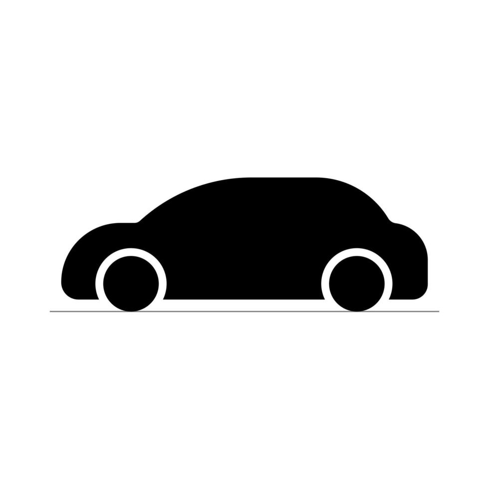 bil vektor ikon, fordon transport silhuett isolerat på vit bakgrund för mobil appar och webb
