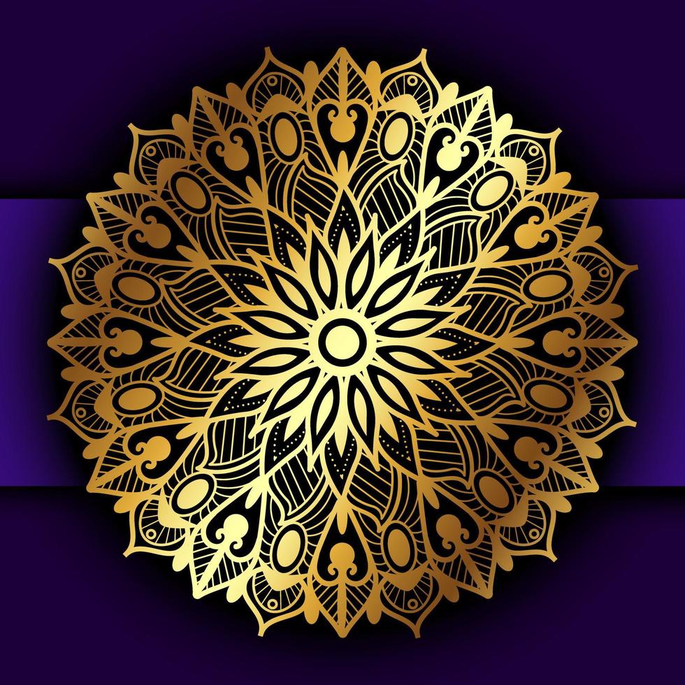 Luxus dekorative Mandala Design Hintergrund vektor