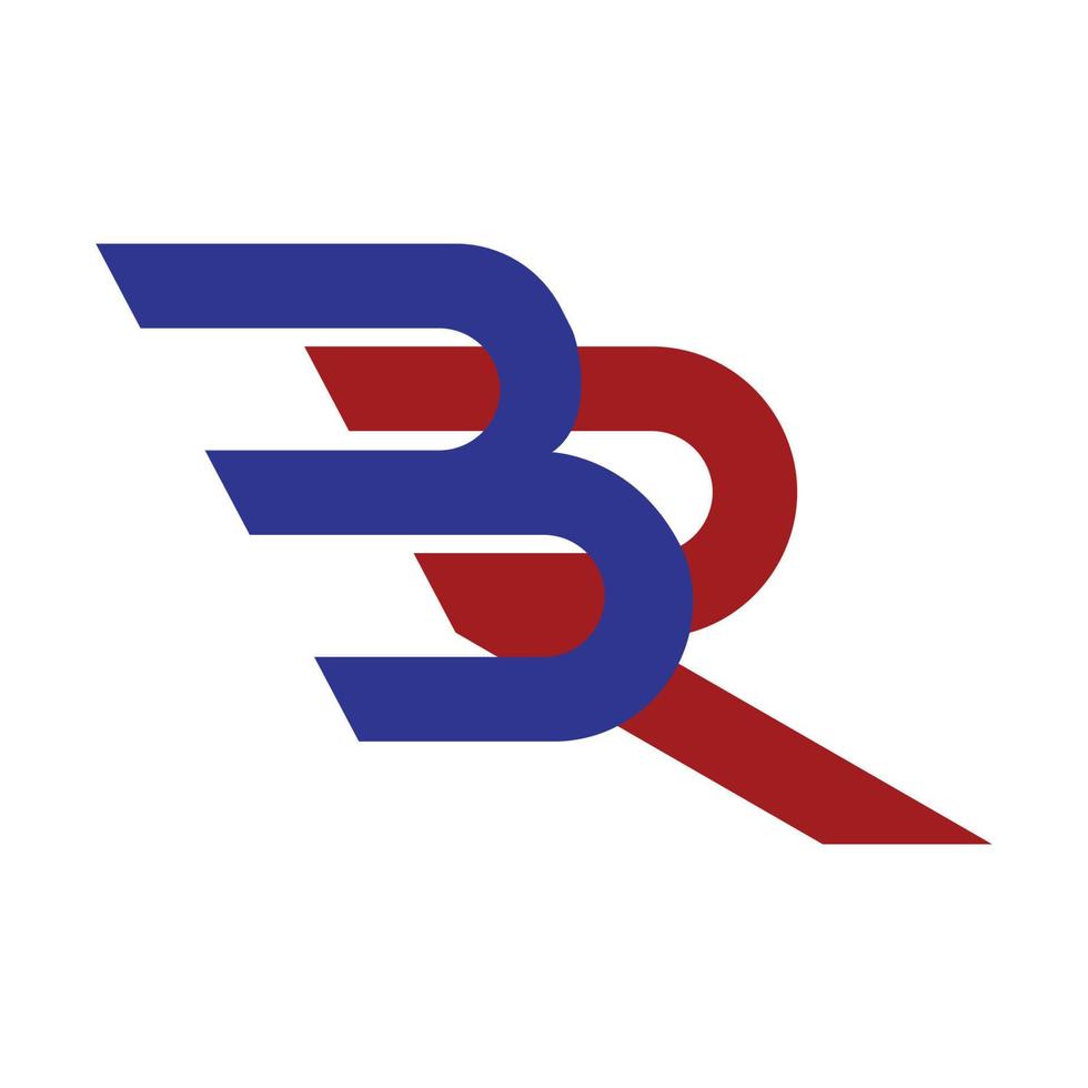 br brev logotyp vektor