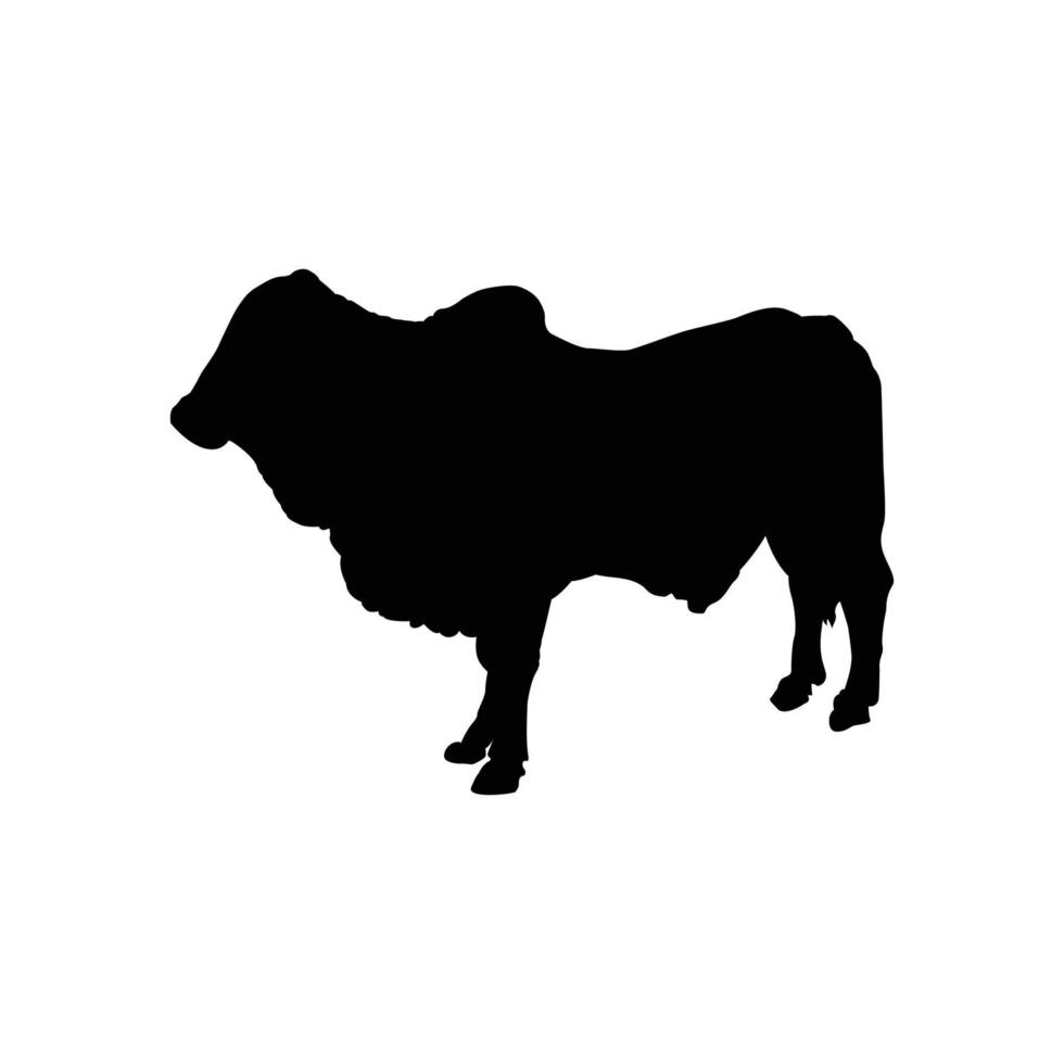 Schwarzes Kuh-Logo vektor