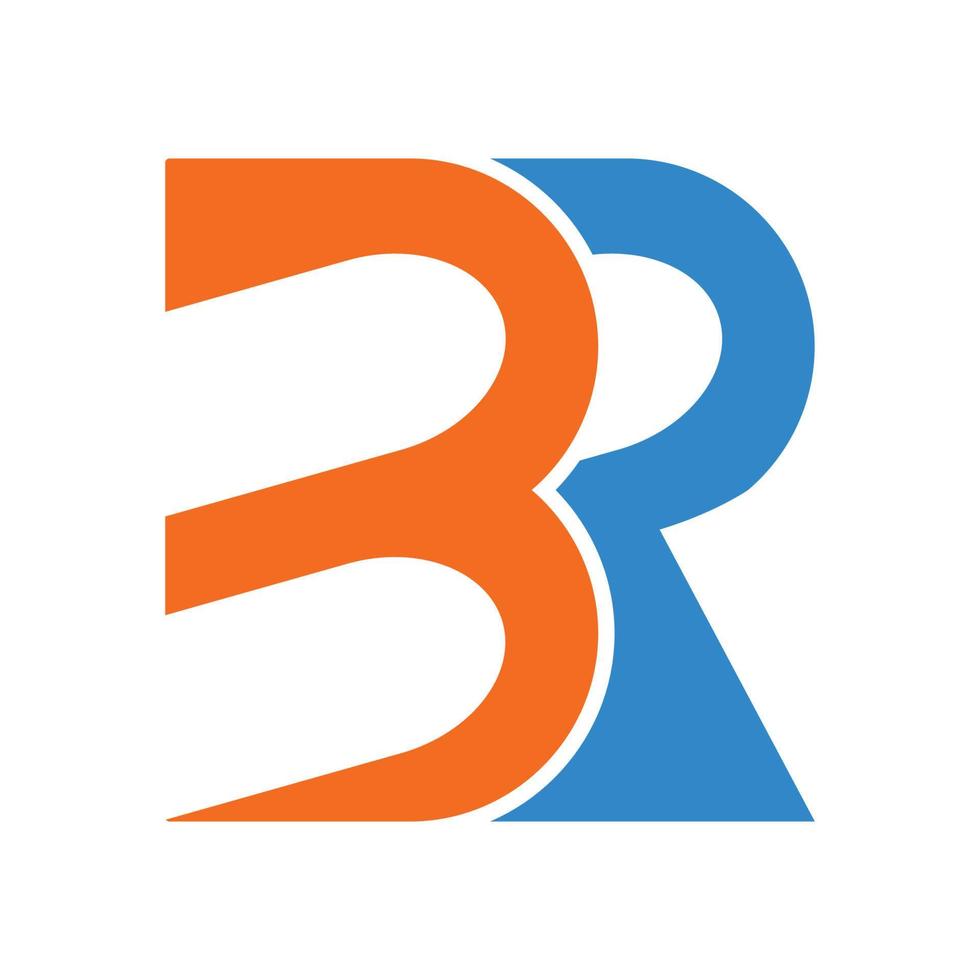 br brev logotyp vektor