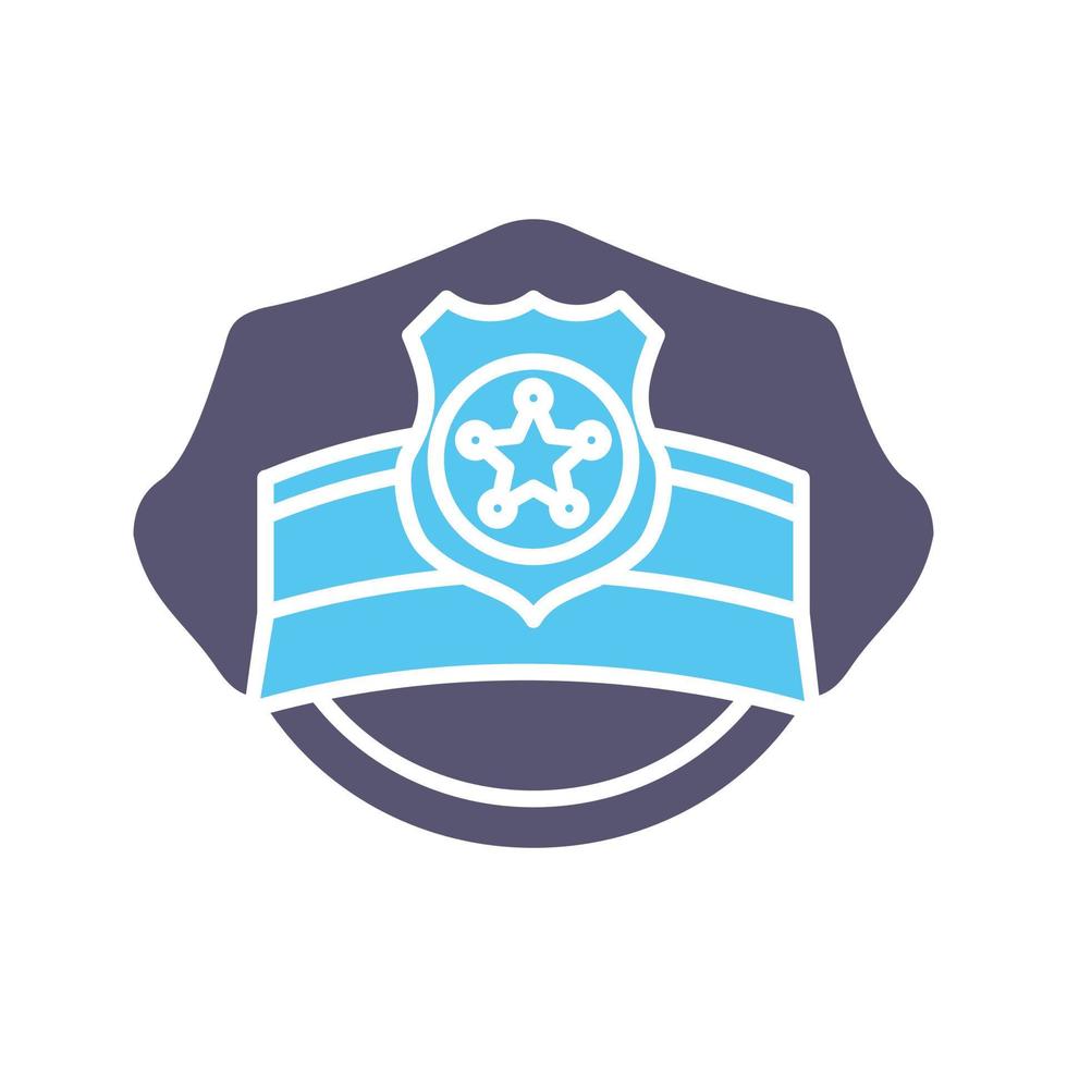 Polizeihut-Vektorsymbol vektor