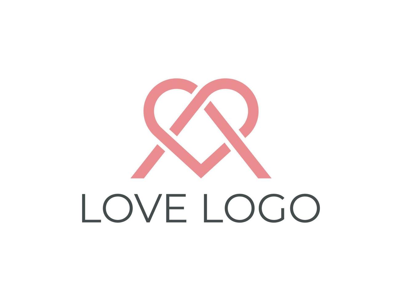 ove logotyp design vektor mall kreativ kärlek logotyp begrepp illustration