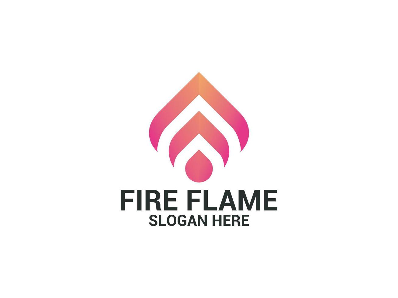 Feuerflamme Logo Symbol Vektor Design-Vorlage