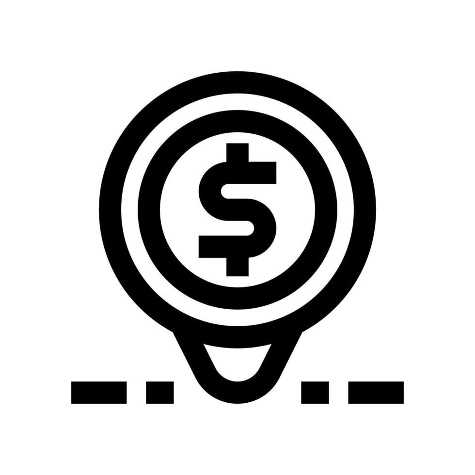 Standortsymbol für Ihre Website, Ihr Mobiltelefon, Ihre Präsentation und Ihr Logodesign. vektor