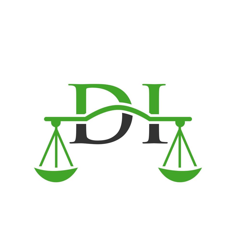 brev di lag fast logotyp design för advokat, rättvisa, lag advokat, Rättslig, advokat service, lag kontor, skala, lag fast, advokat företags- företag vektor